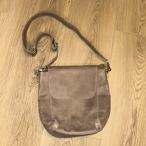 Roots Leather Crossbody Bag